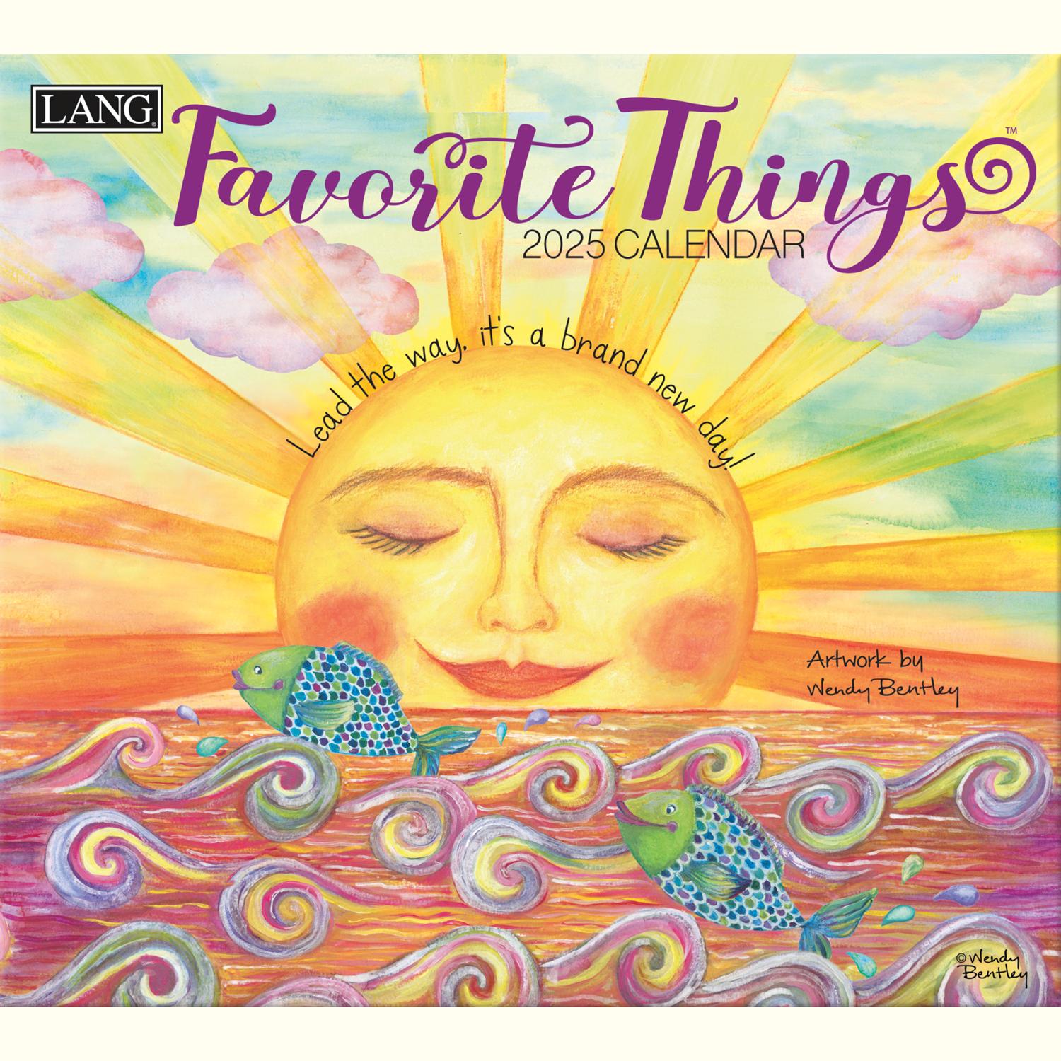 US25-N 2025 USA Calendar FAVORITE THINGS (book)